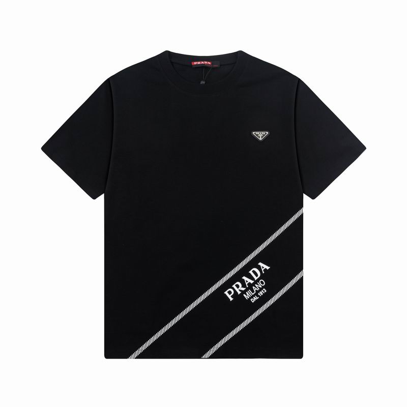 Wholesale Cheap High quality Men's Prada Short Sleeve Replica Designer T Shirts for Sale