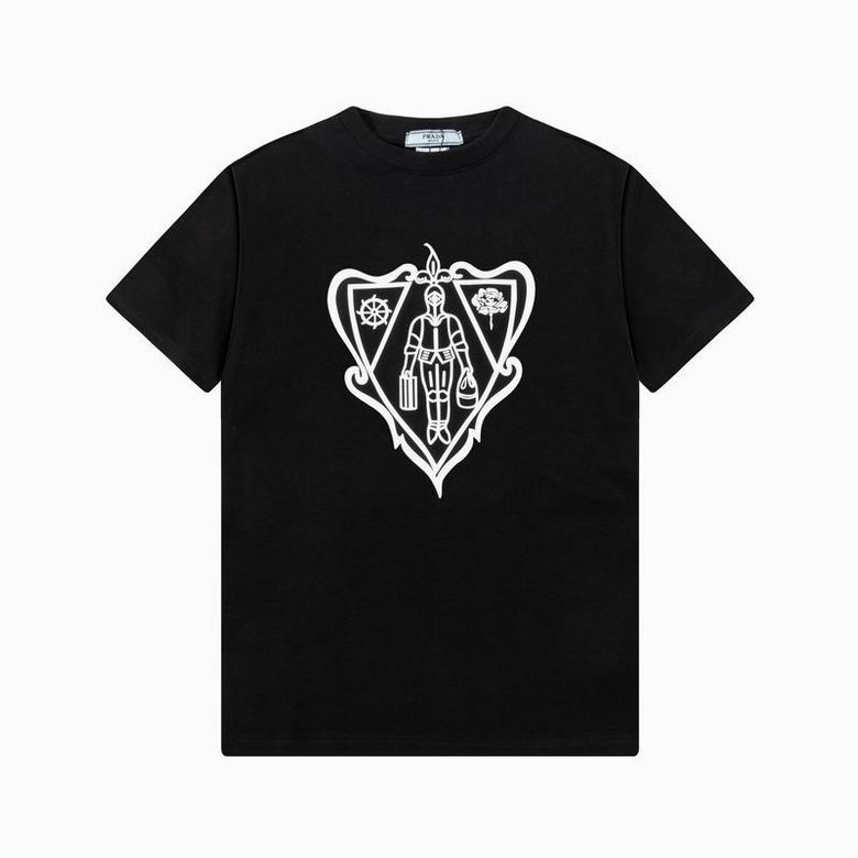 Wholesale Cheap High quality Men's Prada Short Sleeve Replica Designer T Shirts for Sale
