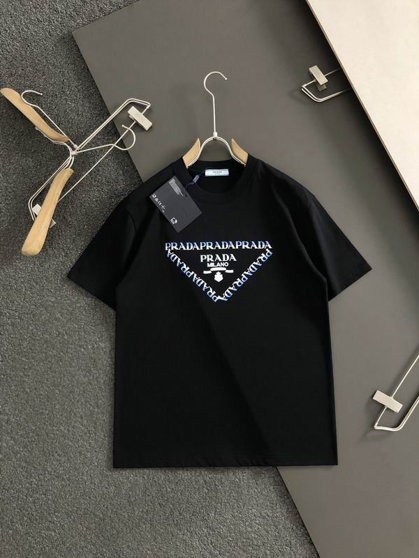 Wholesale Cheap High quality men's Prada Short Sleeve Replica Designer T Shirts for Sale