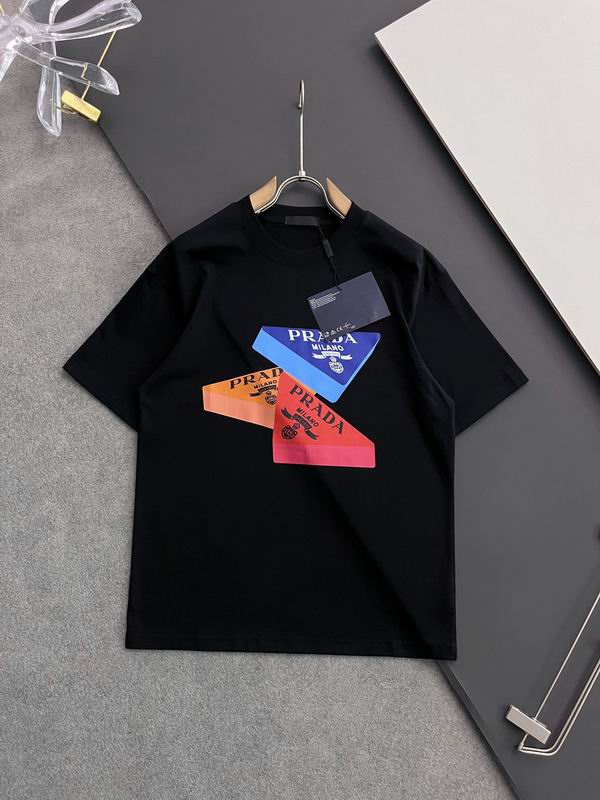 Wholesale Cheap High quality men's Prada Short Sleeve Replica Designer T Shirts for Sale