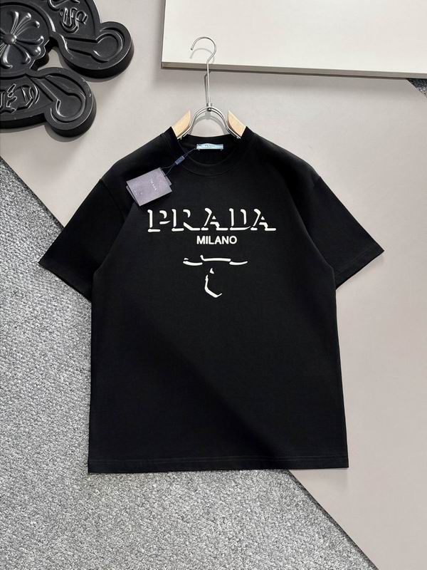 Wholesale Cheap High quality men's Prada Short Sleeve Replica Designer T Shirts for Sale