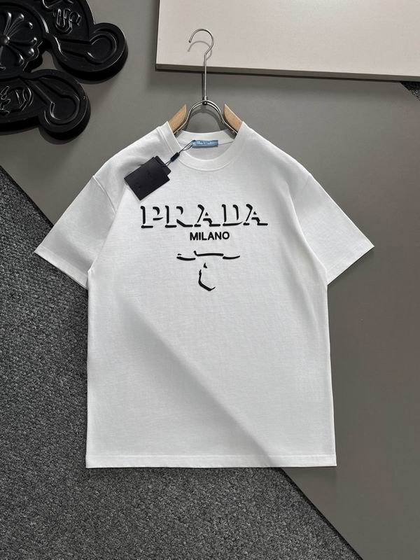 Wholesale Cheap High quality men's Prada Short Sleeve Replica Designer T Shirts for Sale