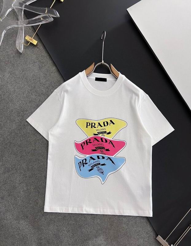 Wholesale Cheap High quality men's Prada Short Sleeve Replica Designer T Shirts for Sale