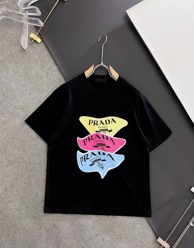 Wholesale Cheap High quality men's Prada Short Sleeve Replica Designer T Shirts for Sale