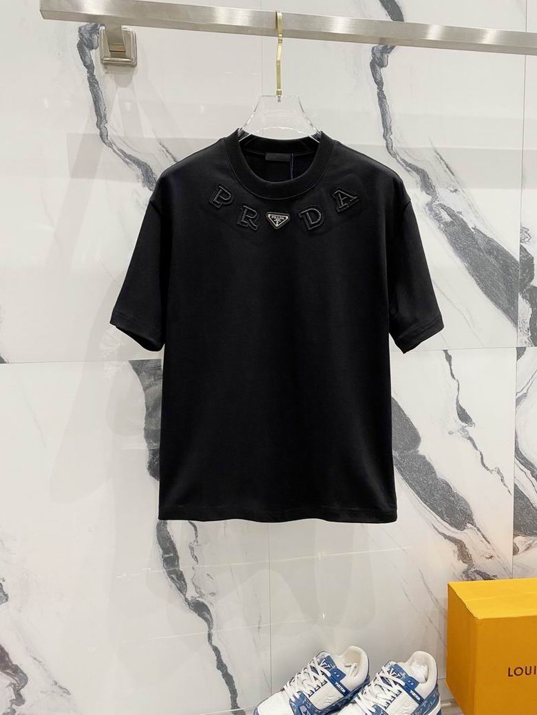 Wholesale Cheap High quality men P.rada Short Sleeve Replica Designer T Shirts for Sale