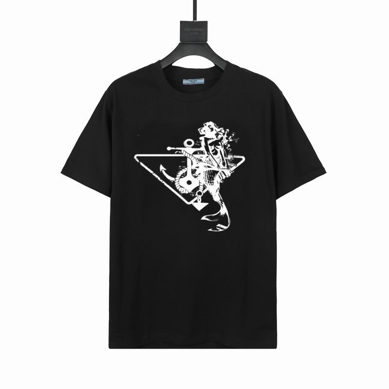 Wholesale Cheap High quality Prada Short Sleeve Replica Designer T Shirts for Sale