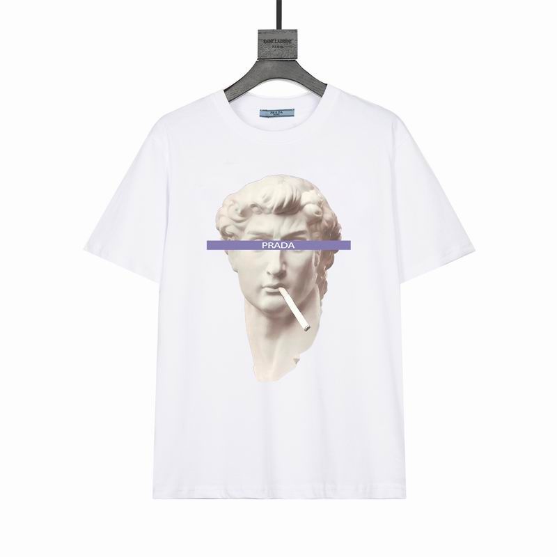 Wholesale Cheap High quality Prada Short Sleeve Replica Designer T Shirts for Sale