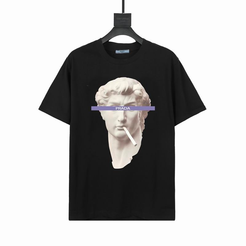 Wholesale Cheap High quality Prada Short Sleeve Replica Designer T Shirts for Sale