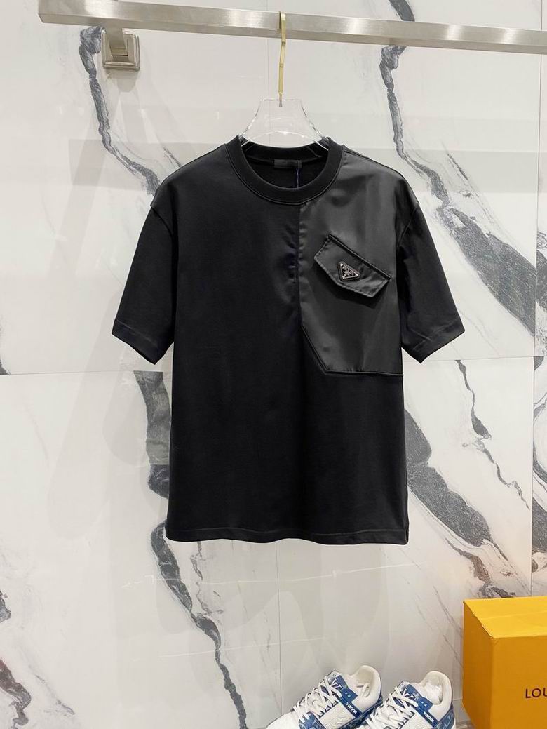 Wholesale Cheap High quality P.rada Short Sleeve Replica Designer T Shirts for Sale