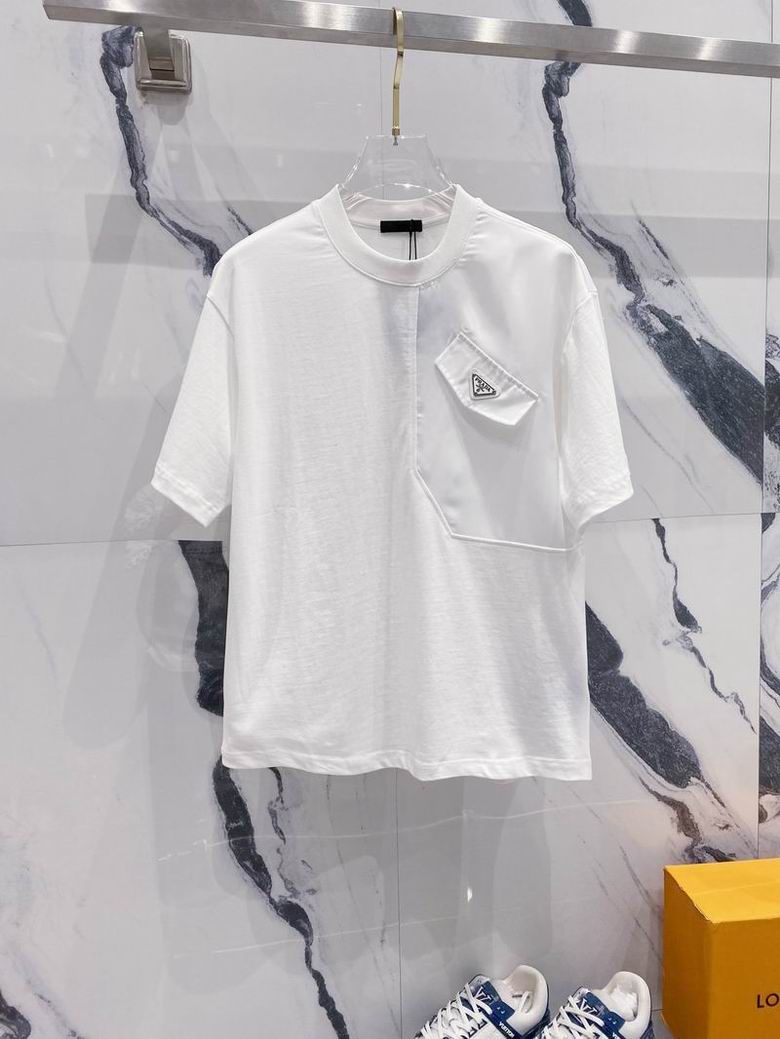 Wholesale Cheap High quality P.rada Short Sleeve Replica Designer T Shirts for Sale