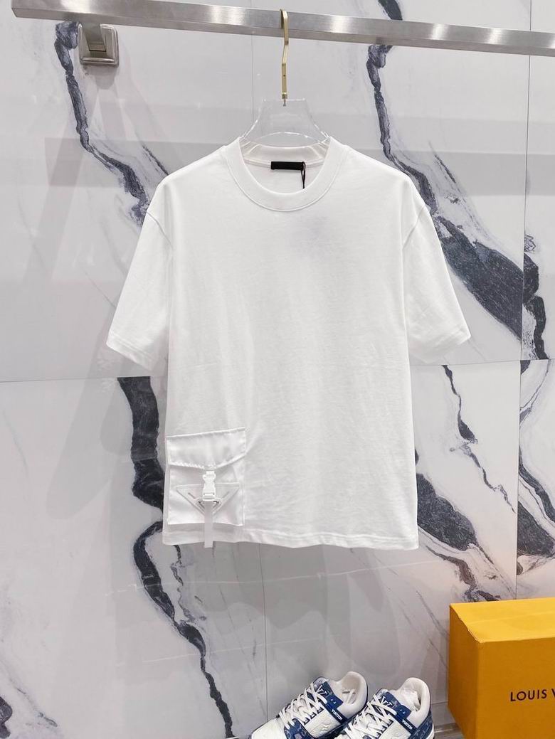 Wholesale Cheap High quality P.rada Short Sleeve Replica Designer T Shirts for Sale