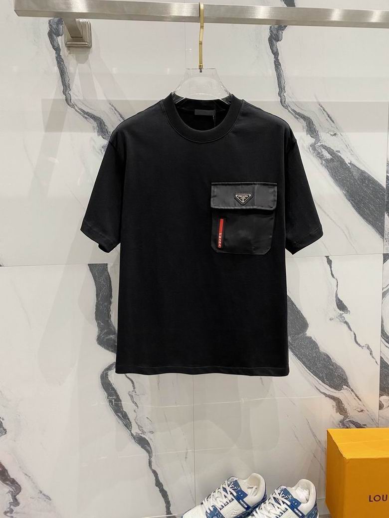 Wholesale Cheap High quality P.rada Short Sleeve Replica Designer T Shirts for Sale