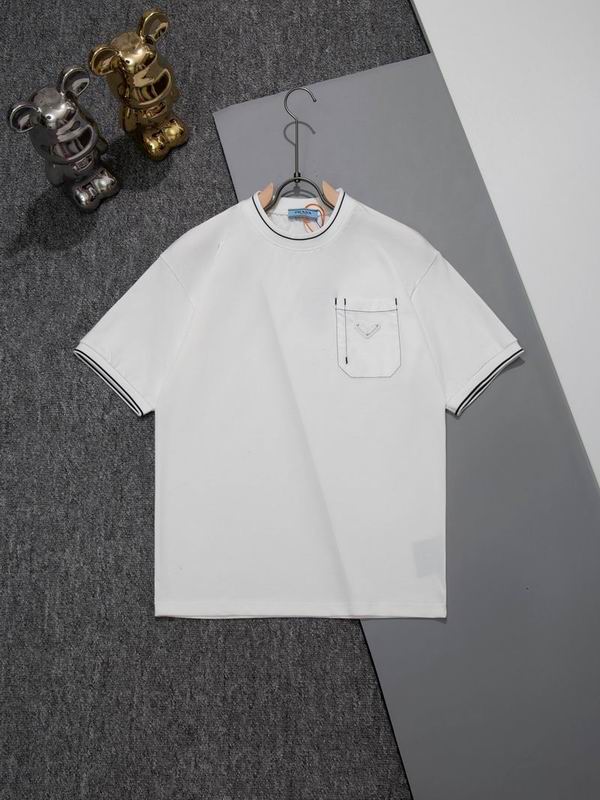 Wholesale Cheap High quality women's P.rada Short Sleeve Replica Designer T Shirts for Sale