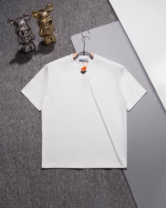 Wholesale Cheap High quality women's P.rada Short Sleeve Replica Designer T Shirts for Sale