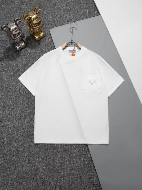 Wholesale Cheap High quality women's P.rada Short Sleeve Replica Designer T Shirts for Sale