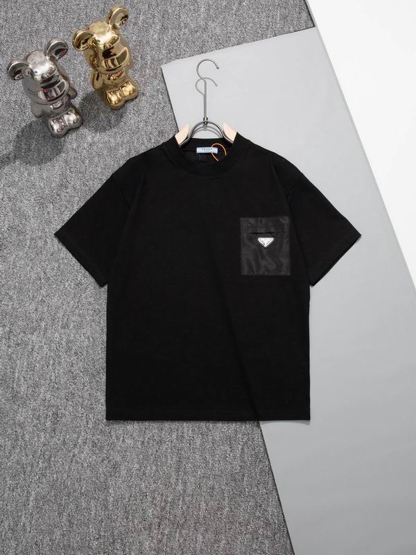 Wholesale Cheap High quality women's P.rada Short Sleeve Replica Designer T Shirts for Sale