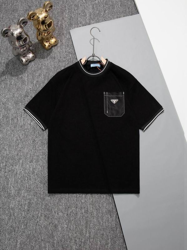 Wholesale Cheap High quality women's P.rada Short Sleeve Replica Designer T Shirts for Sale