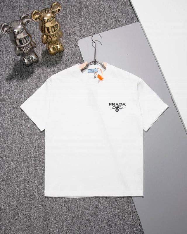Wholesale Cheap High quality women's P.rada Short Sleeve Replica Designer T Shirts for Sale