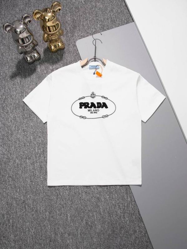 Wholesale Cheap High quality women's P.rada Short Sleeve Replica Designer T Shirts for Sale