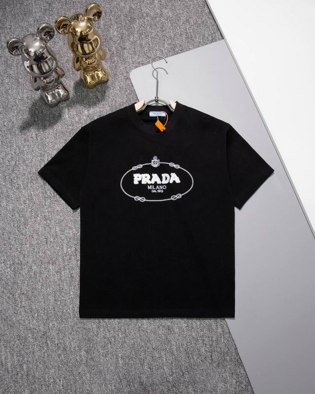 Wholesale Cheap High quality women's P.rada Short Sleeve Replica Designer T Shirts for Sale