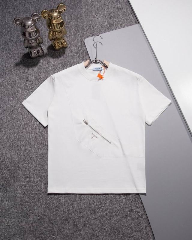 Wholesale Cheap High quality women's P.rada Short Sleeve Replica Designer T Shirts for Sale