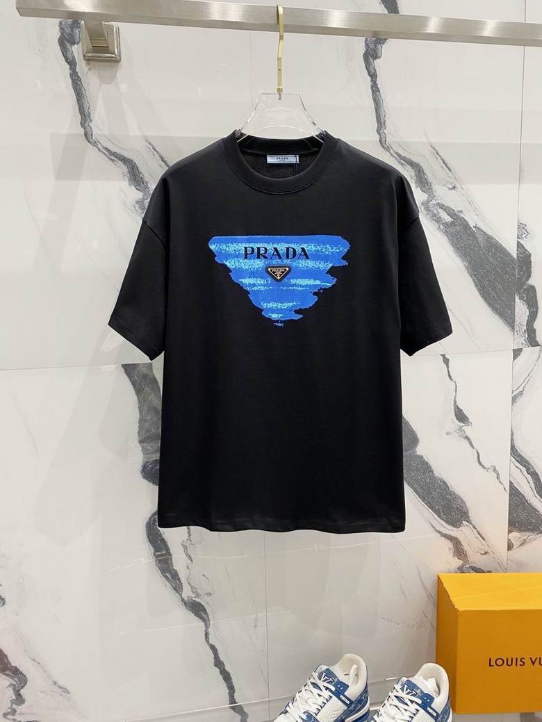 Wholesale Cheap High quality women's P.rada Short Sleeve Replica Designer T Shirts for Sale