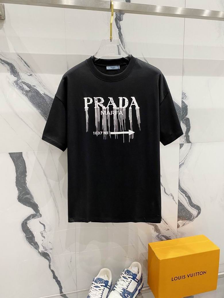 Wholesale Cheap High quality women's P.rada Short Sleeve Replica Designer T Shirts for Sale