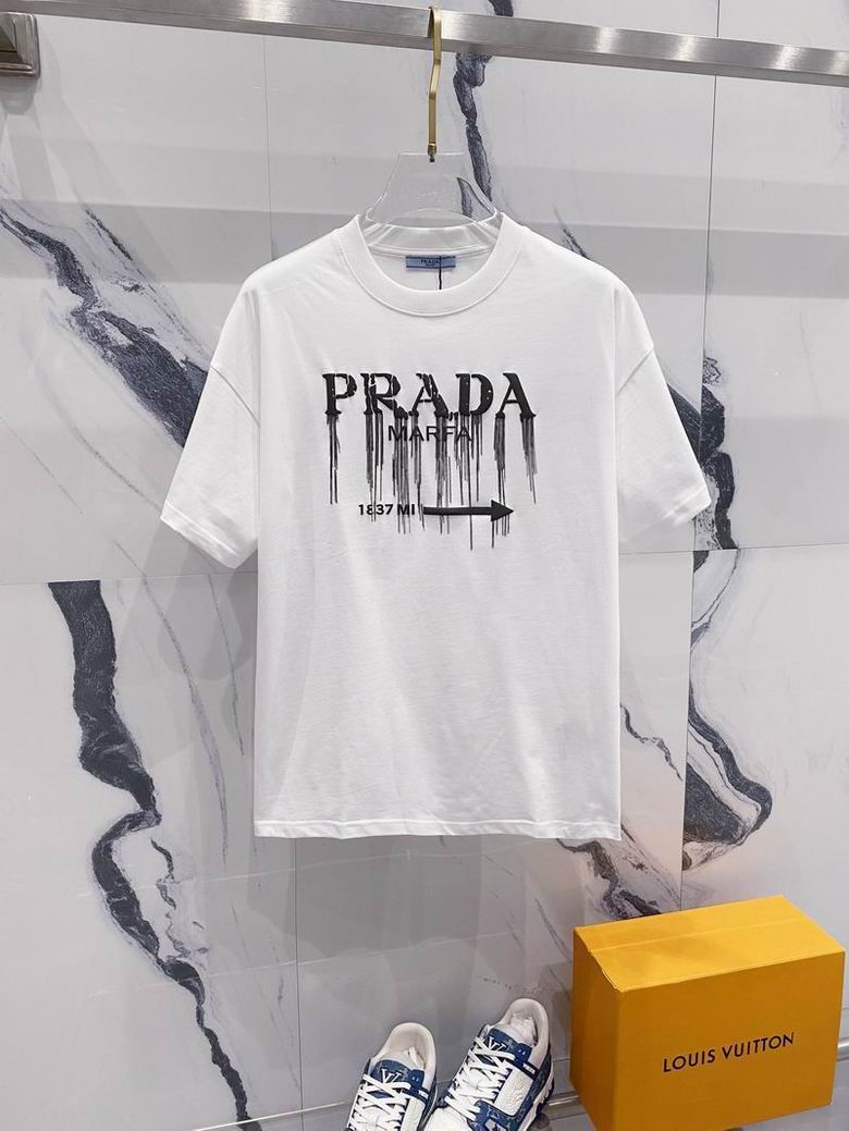 Wholesale Cheap High quality women's P.rada Short Sleeve Replica Designer T Shirts for Sale