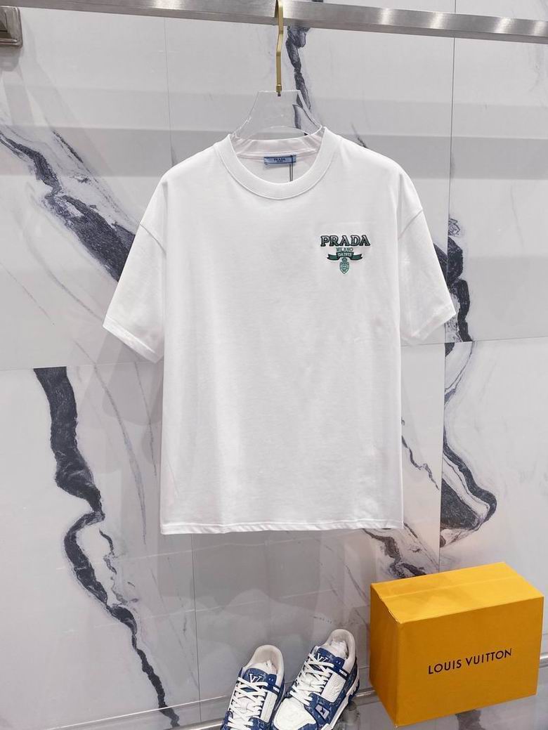 Wholesale Cheap High quality women's P.rada Short Sleeve Replica Designer T Shirts for Sale