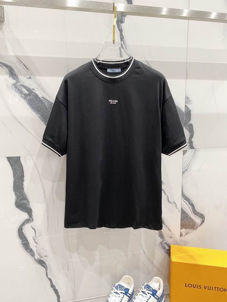 Wholesale Cheap High quality women's P.rada Short Sleeve Replica Designer T Shirts for Sale