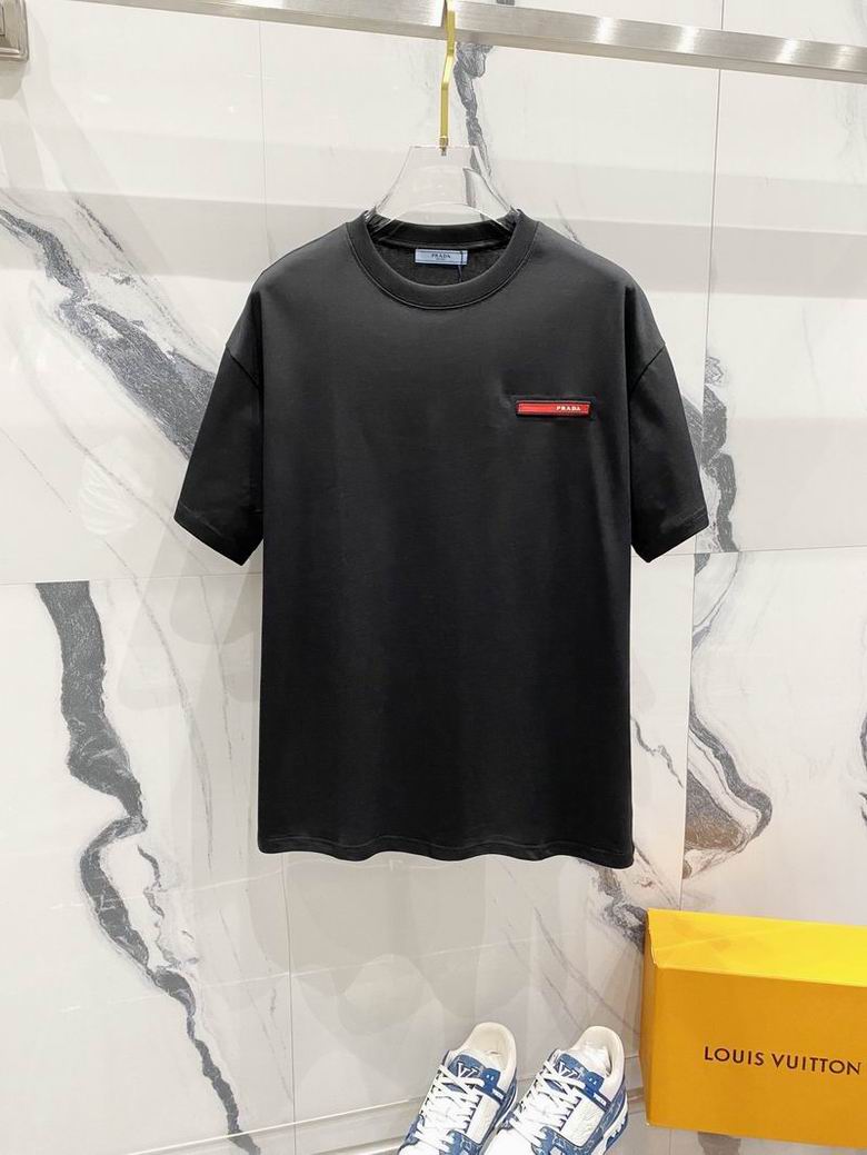 Wholesale Cheap High quality women's P.rada Short Sleeve Replica Designer T Shirts for Sale