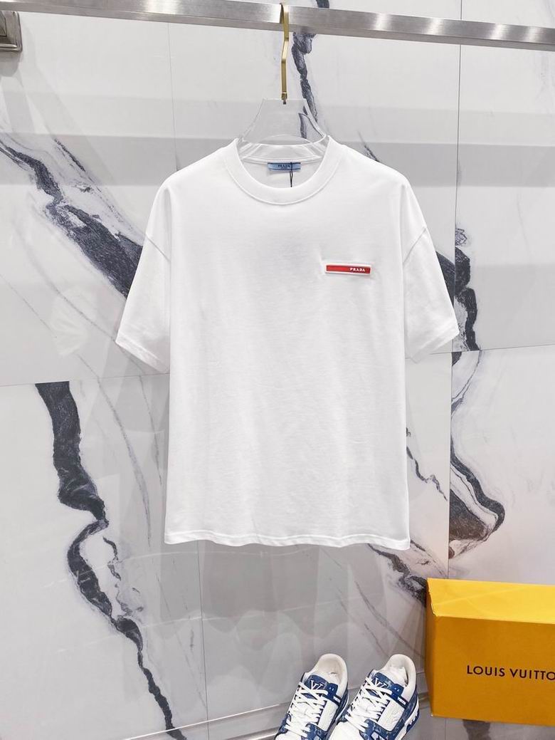 Wholesale Cheap High quality women's P.rada Short Sleeve Replica Designer T Shirts for Sale