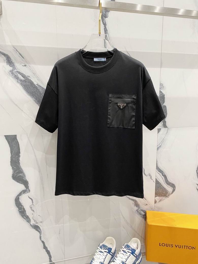 Wholesale Cheap High quality women's P.rada Short Sleeve Replica Designer T Shirts for Sale