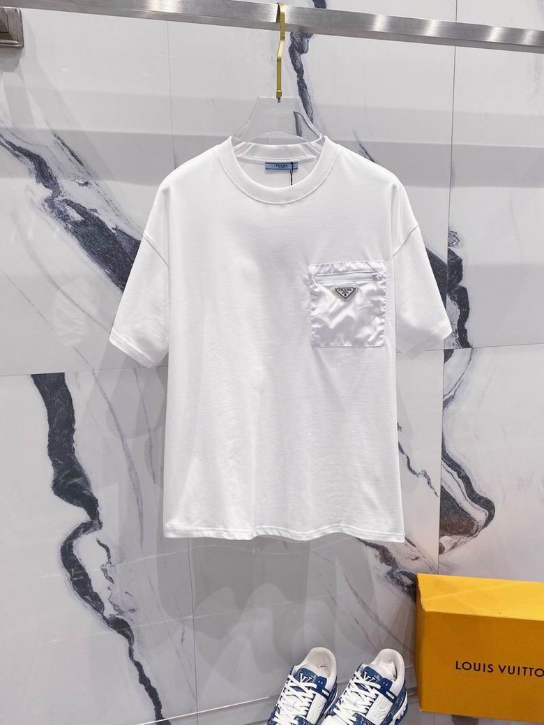 Wholesale Cheap High quality women's P.rada Short Sleeve Replica Designer T Shirts for Sale