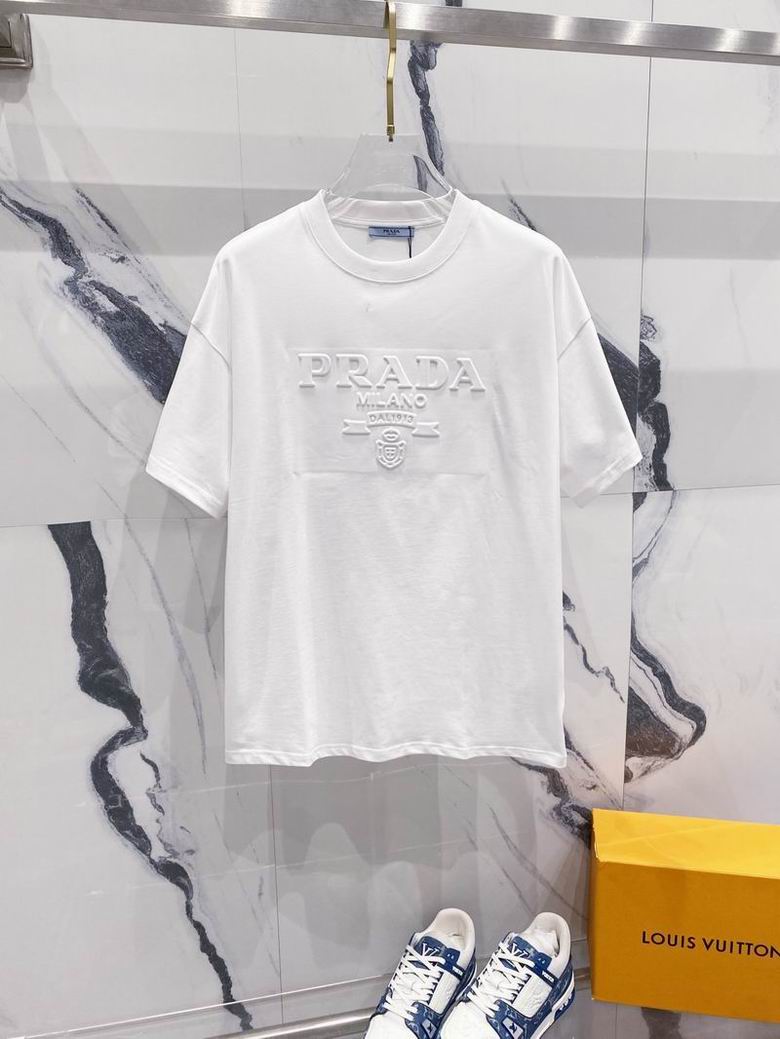 Wholesale Cheap High quality women's P.rada Short Sleeve Replica Designer T Shirts for Sale