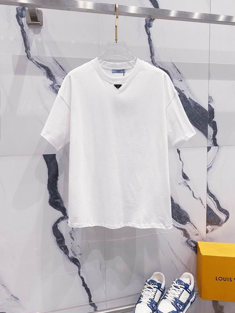 Wholesale Cheap High quality women's P.rada Short Sleeve Replica Designer T Shirts for Sale
