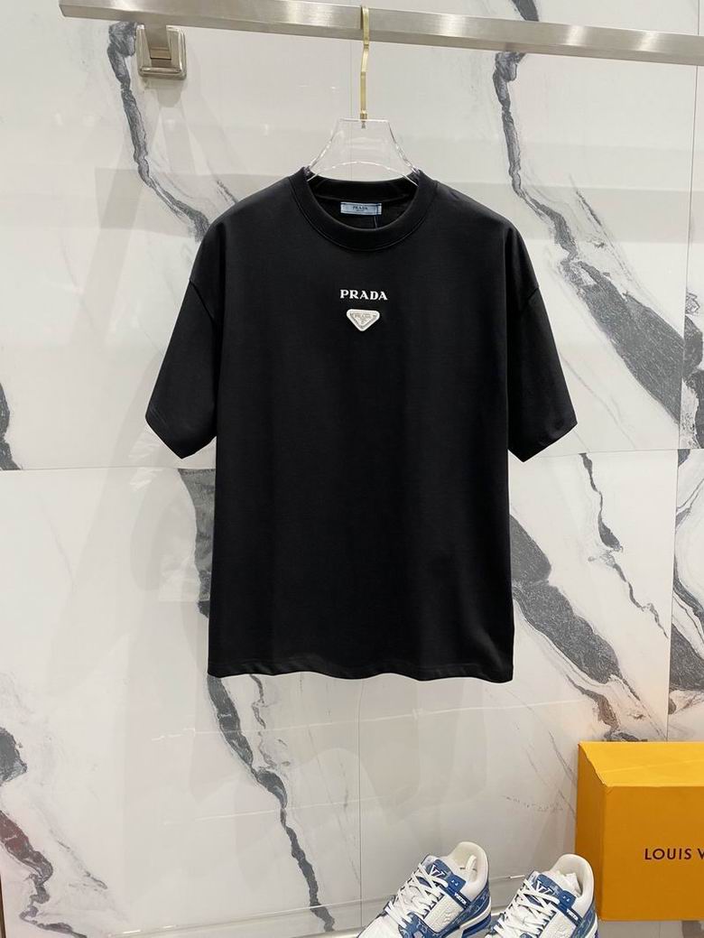 Wholesale Cheap High quality women's P.rada Short Sleeve Replica Designer T Shirts for Sale