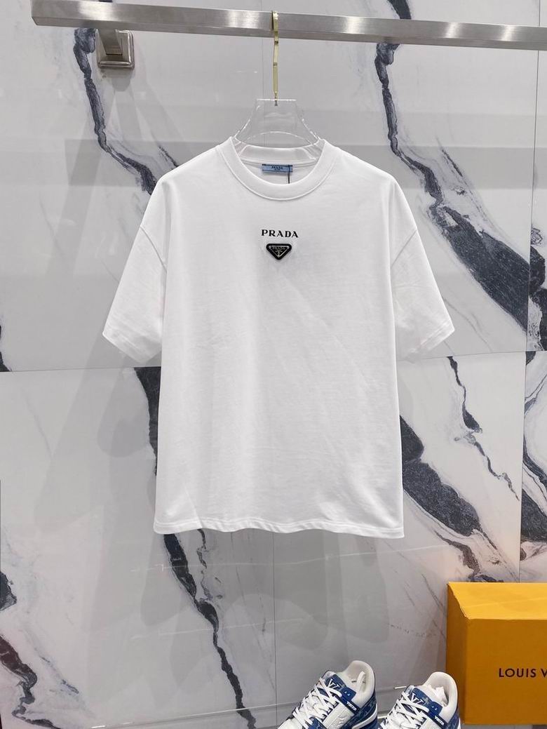 Wholesale Cheap High quality women's P.rada Short Sleeve Replica Designer T Shirts for Sale