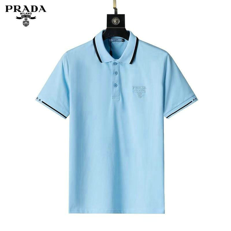Wholesale Cheap High Quality P.rada Replica Lapel Designer T shirts for Sale