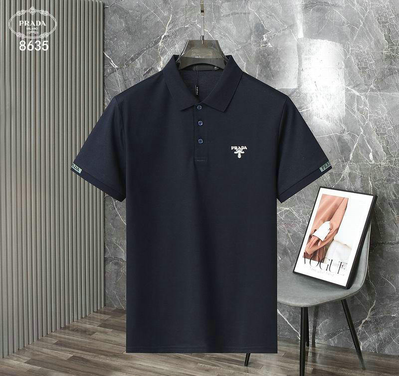 Wholesale Cheap High Quality P.rada Replica Lapel Designer T shirts for Sale