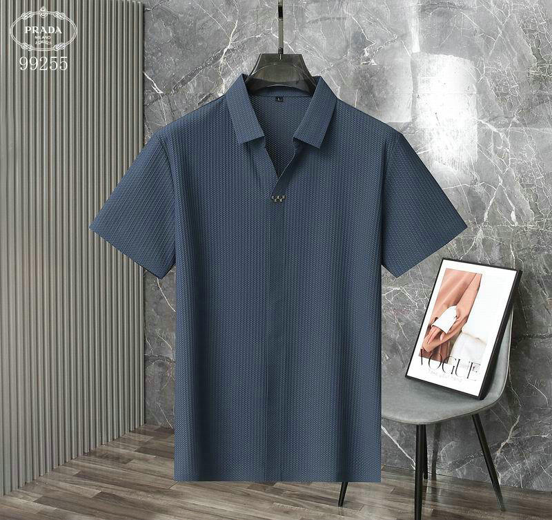 Wholesale Cheap High Quality P.rada Replica Lapel Designer T shirts for Sale