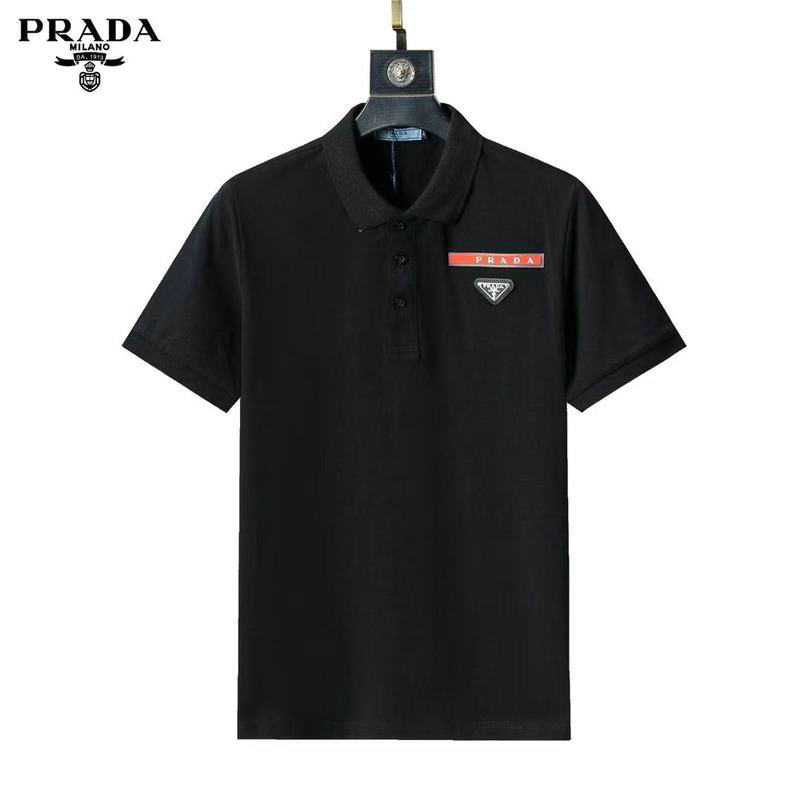 Wholesale Cheap High Quality P.rada Replica Lapel Designer T shirts for Sale