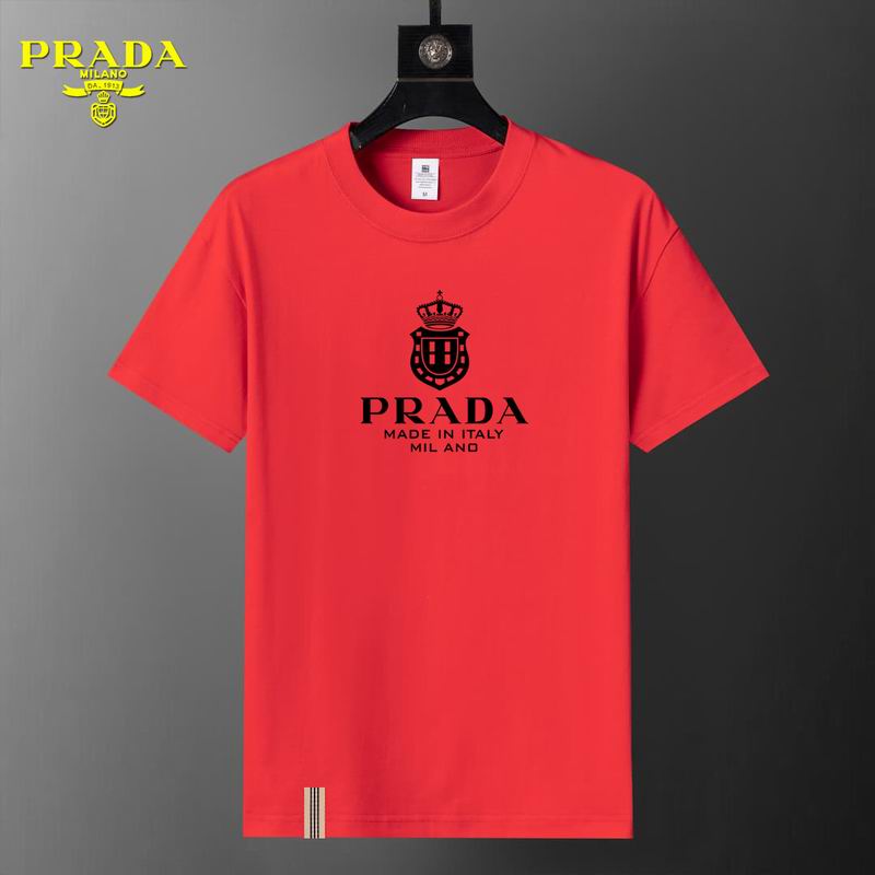 Wholesale High-quality Men's P.rada Short Sleeve Replica Designer T-Shirts for sale