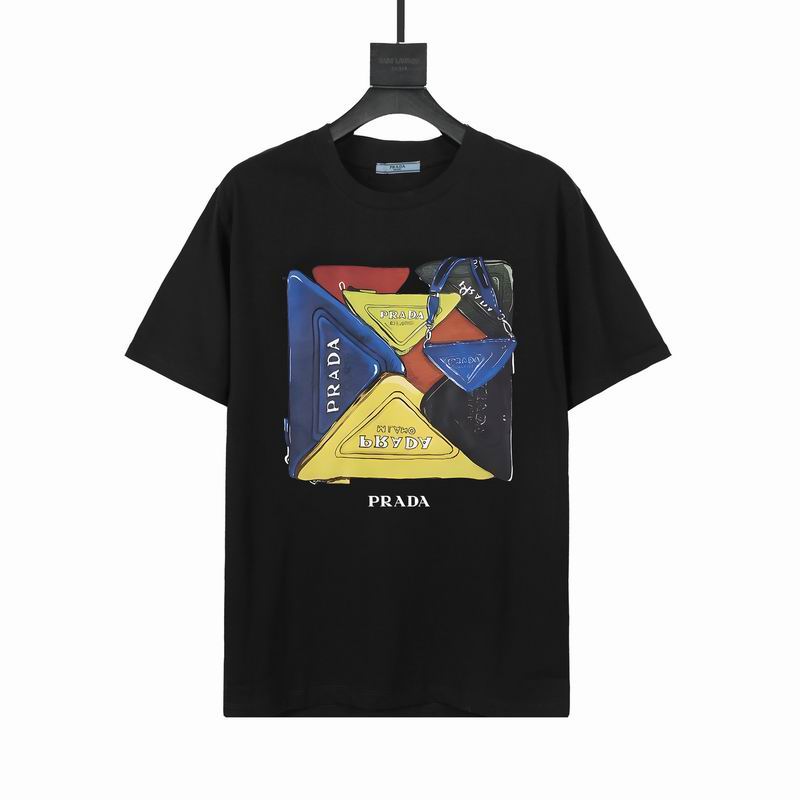 Wholesale High-quality Men's P.rada Short Sleeve Replica Designer T-Shirts for sale