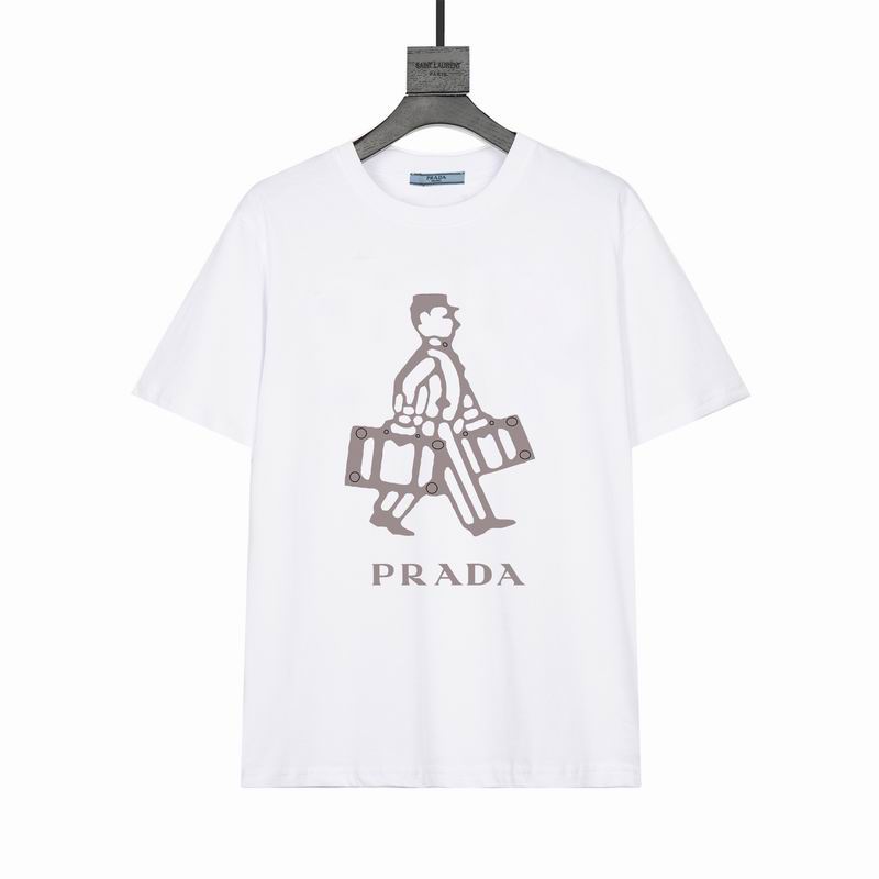 Wholesale High-quality Men's P.rada Short Sleeve Replica Designer T-Shirts for sale