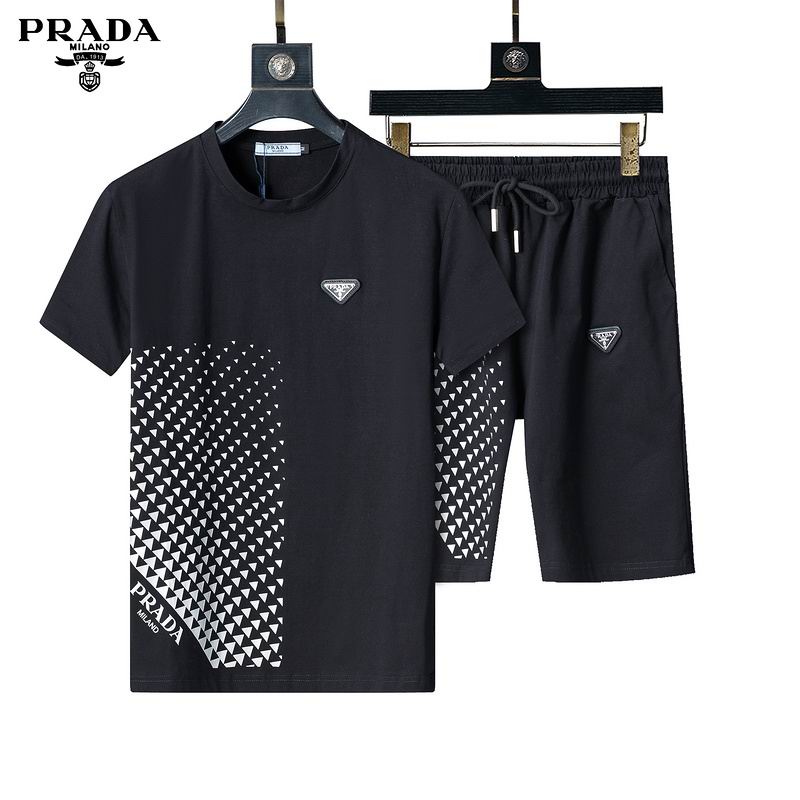 Wholesale Cheap P.rada Short Sleeve Replica Designer Tracksuits for Sale