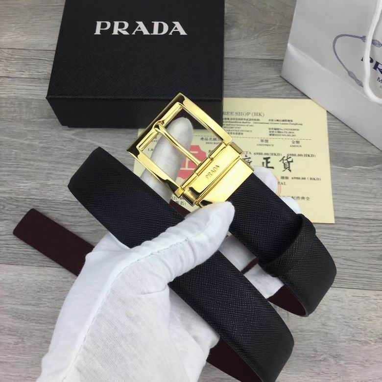 Wholesale Cheap AAA P rada Designer Belts for Sale