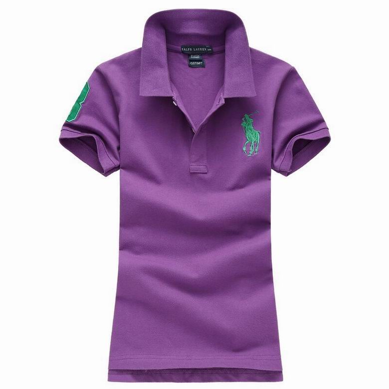Wholesale Cheap Ralph Lauren Polo Short Sleeve Lapel Women T Shirts for Sale