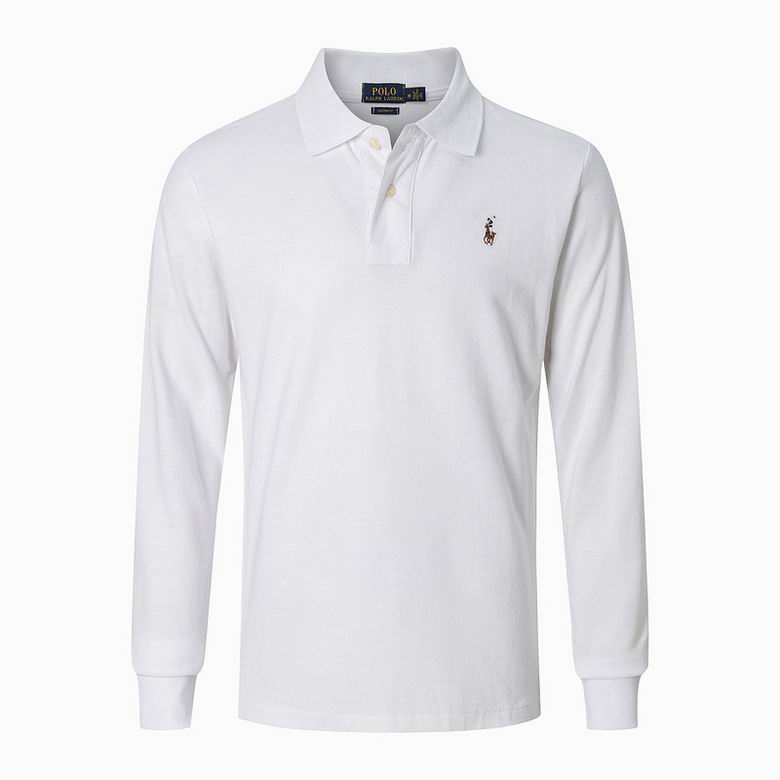 Wholesale Cheap Ralph Lauren Long Sleeve Polo Lapel T Shirts for Sale