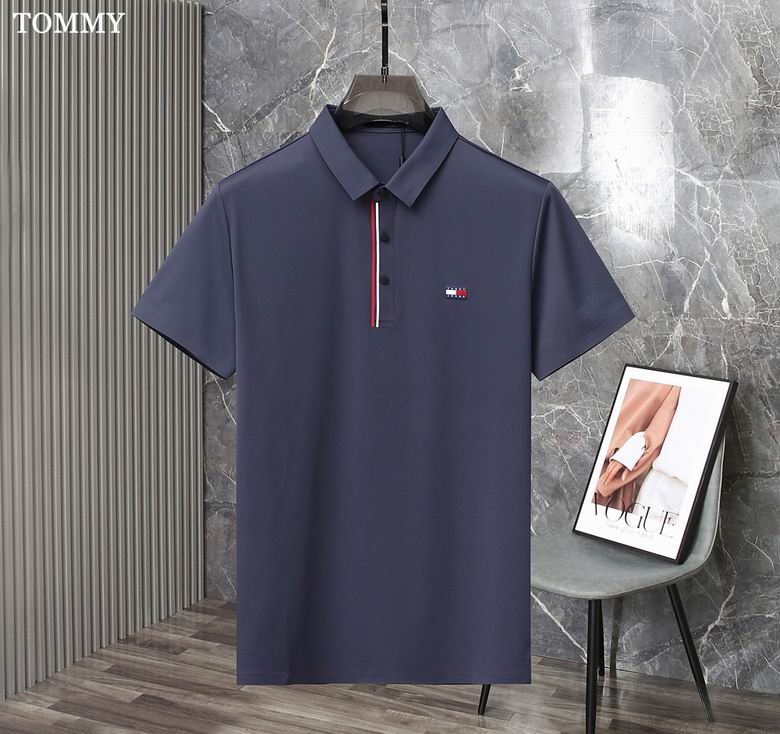 Wholesale Cheap Tommy Short Sleeve Polo Lapel T Shirts for Sale